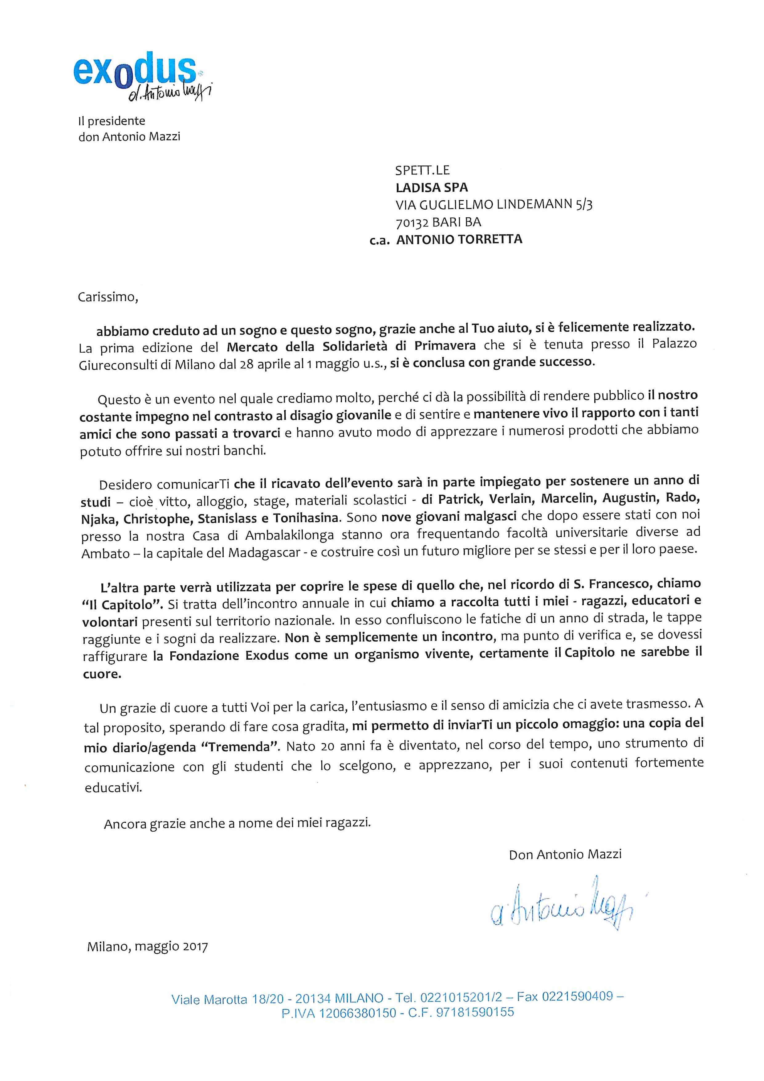 FONDAZIONE EXODUS - DON ANTONIO MAZZI